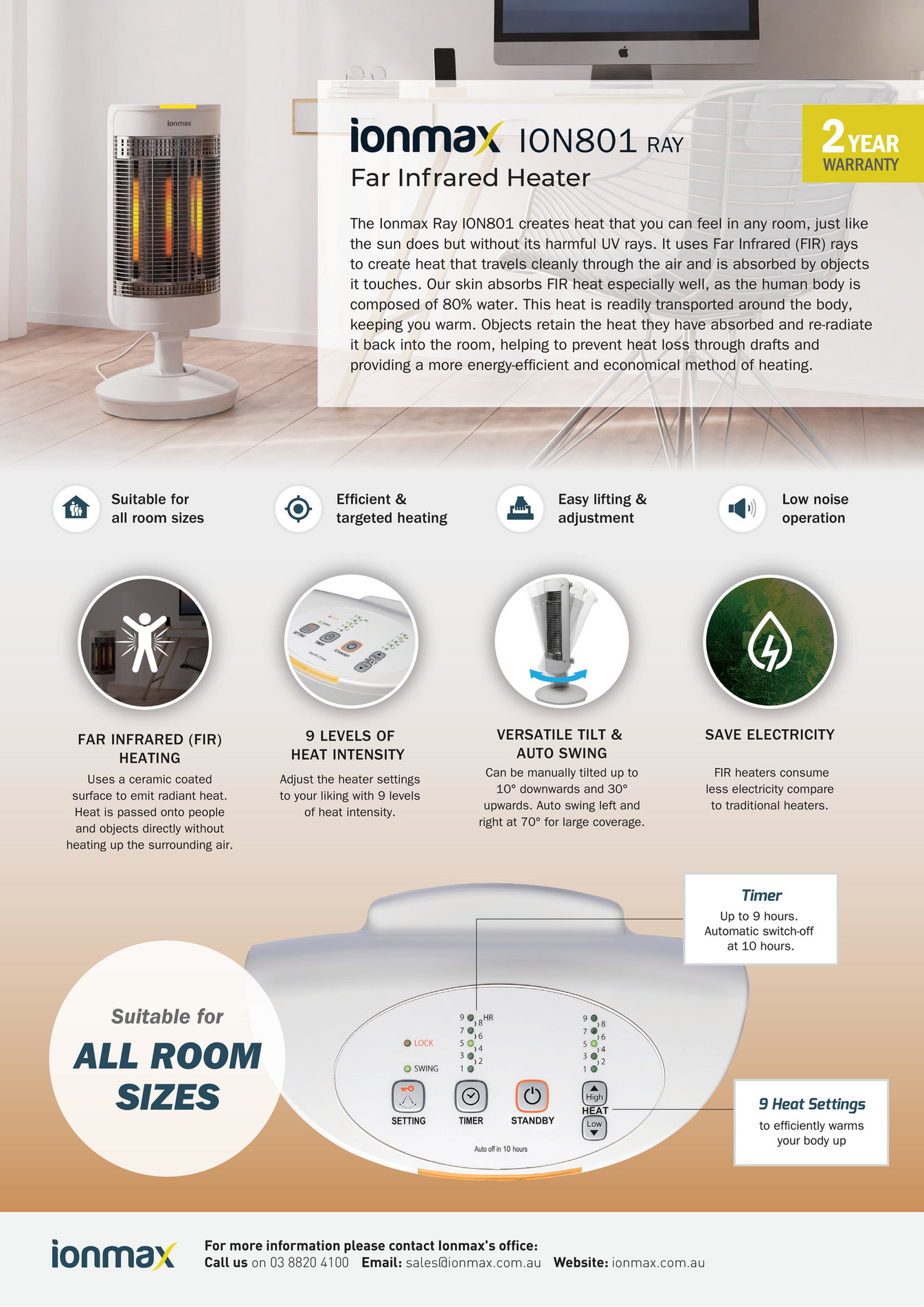 Andatech Ionmax Ray Ion801 Far Infrared Heater Brochure Page 2 Created With