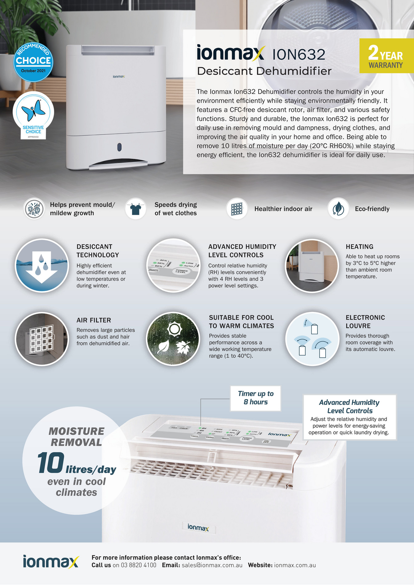 Andatech Ionmax Ion632 Desiccant Dehumidifier Brochure Page 1 Created With