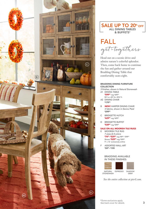 Pier 1 Imports October 2018 Mailer Bradding Natural Stonewash Open