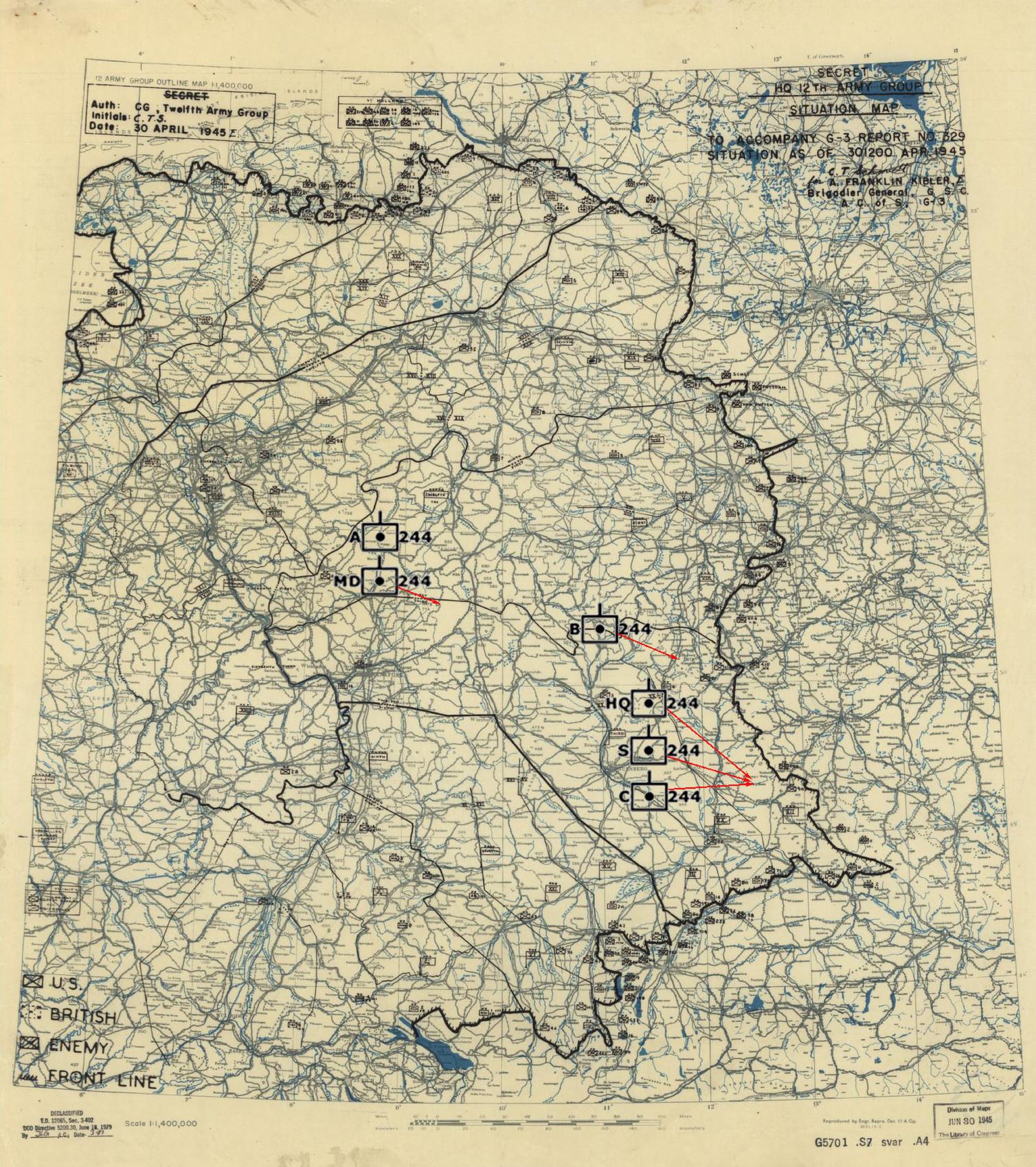 244thfieldartillerybattalion.com - 30th April 1945 Twelfth US Army ...