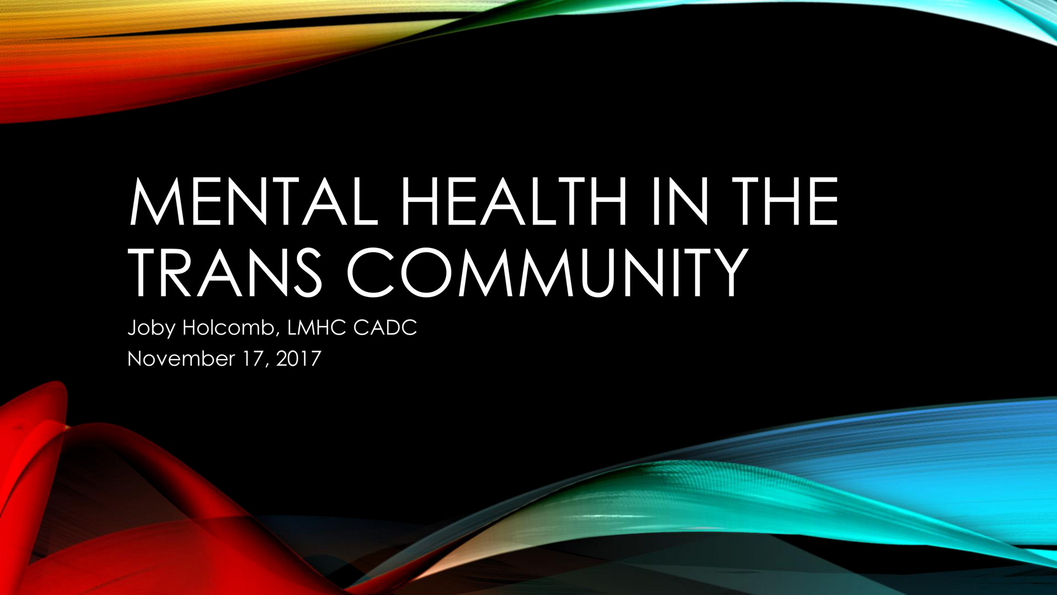 My publications Mental Health in the Trans Community Page