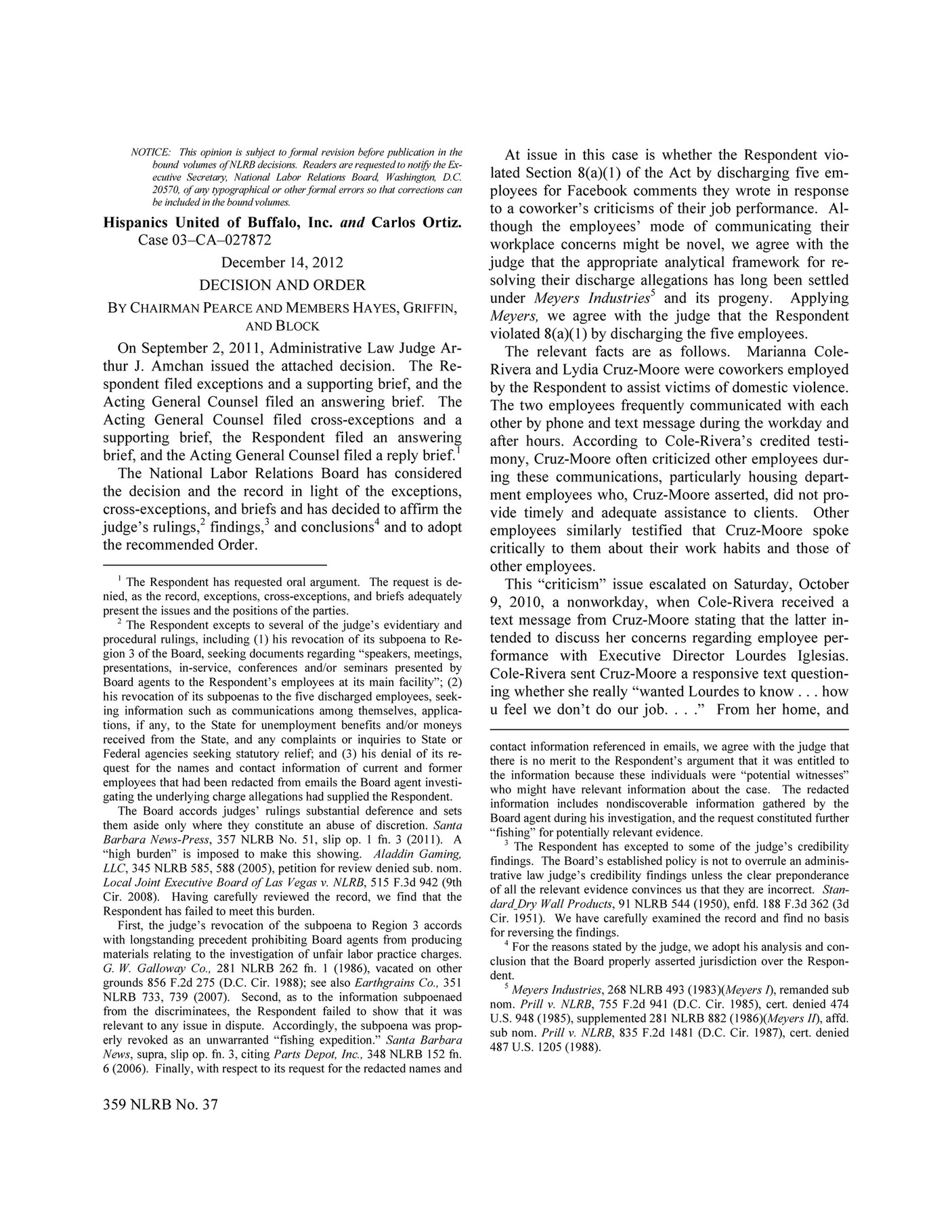 My publications NLRB Board Decision 2 Page 1 Created with