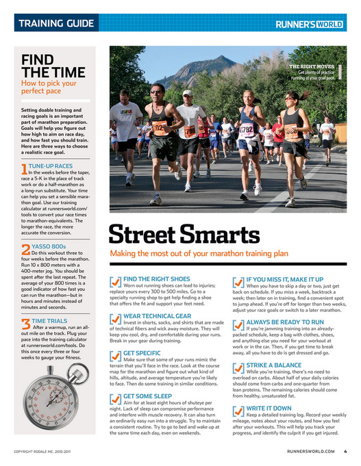 Running Guide.pdf Choose A Challenge Information Packs - Runner's World Marathon Guide ...