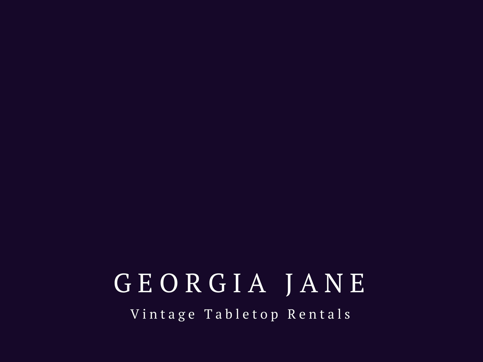 Jane Jane Vintage Tabletop Rentals Online Catalogue