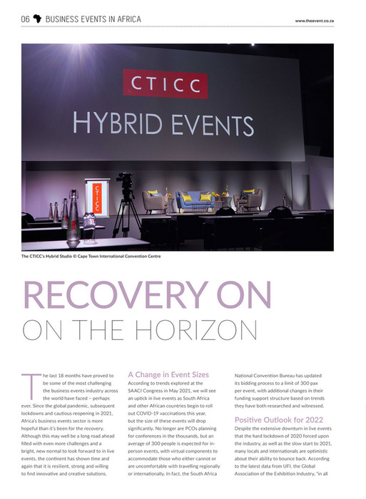 Film & Event Media The Event Planner's Guide to Africa 2021 Page 8