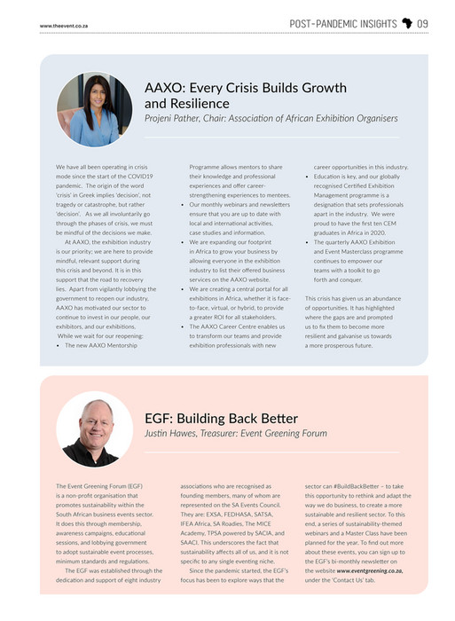 Film & Event Media The Event Planner's Guide to Africa 2021 Page 10