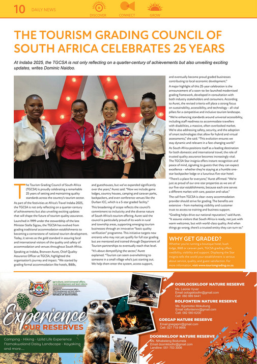 Tgcsa Core Functions Film & Event Media - Africa's Travel Indaba 2025 - Daily News : Show ...
