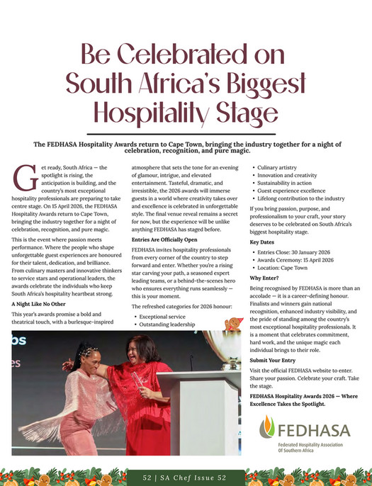 Film & Event Media - SA Chef Issue 52 - Page 56