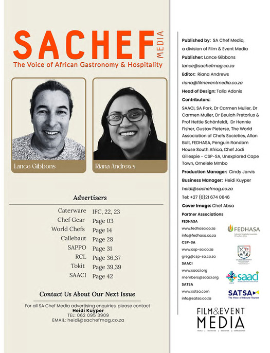 Film & Event Media - SA Chef Issue 53 - Page 2-3