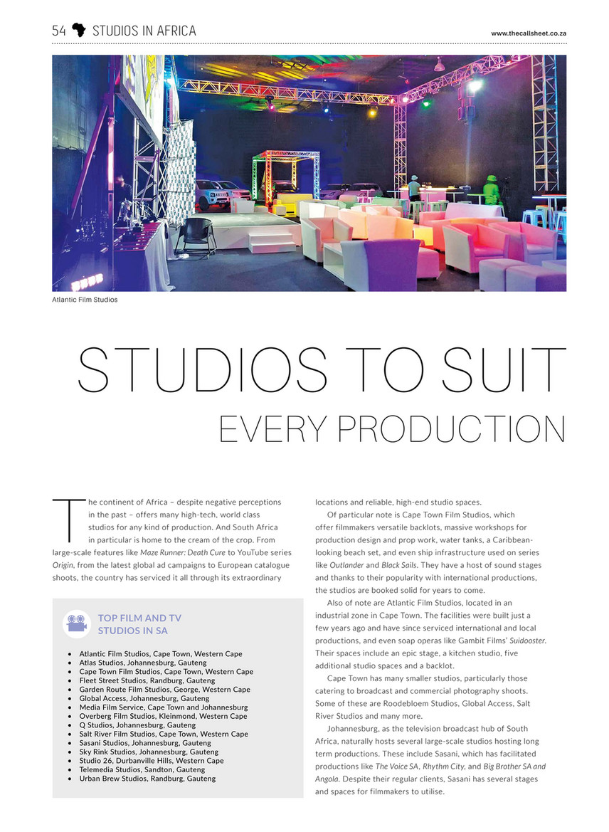 The Filmmakers Guide To Africa 19 Page 58 59 Created With Publitas Com