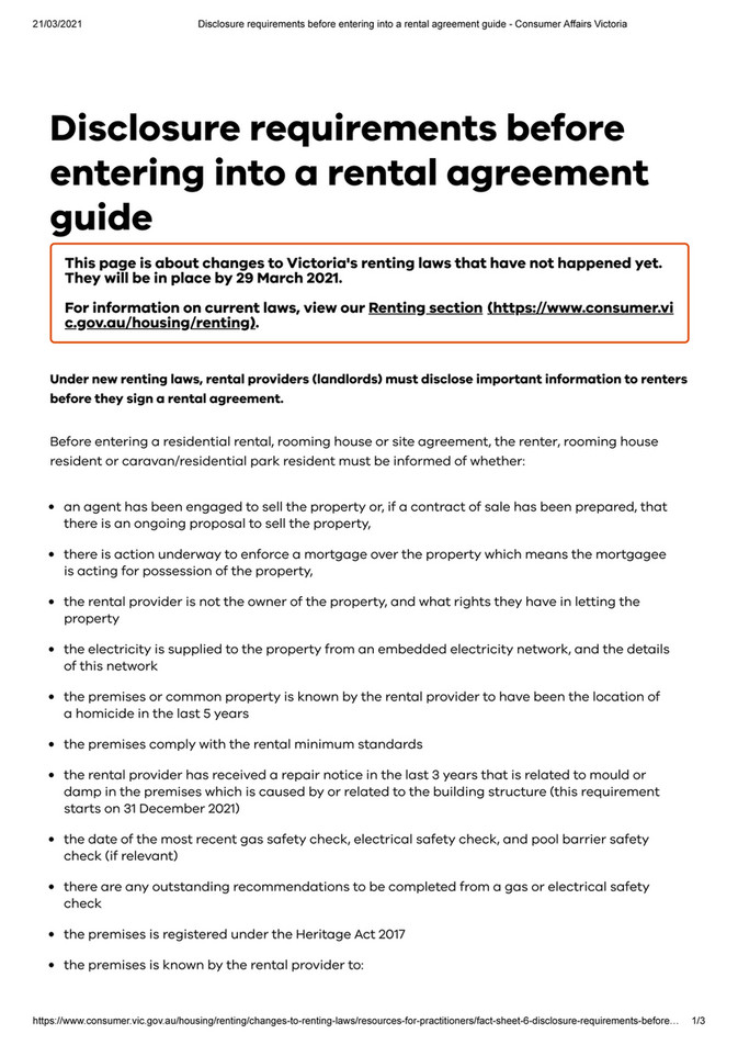 Areal Property - Disclosure requirements - Page 1 - Created with ...