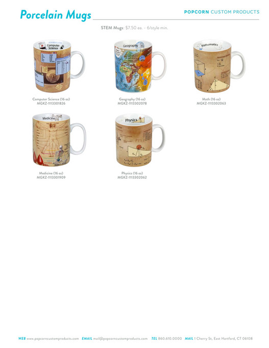 Popcorn Custom Products Porcelain Mug Catalog Page 2 Created with