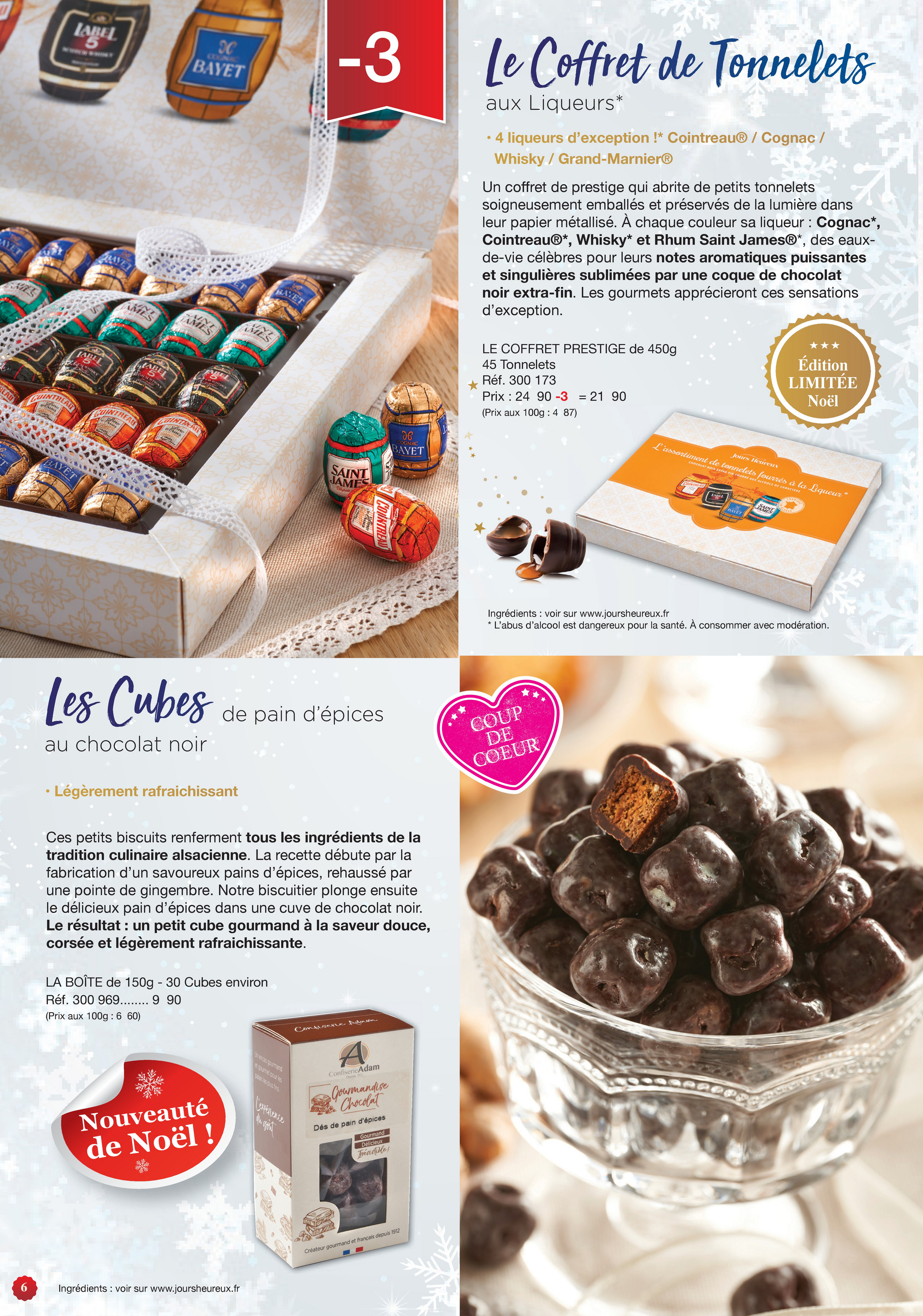 Coffret de tonnelets à la liqueur - Chocolats à l'Alcool • Jours Heureux