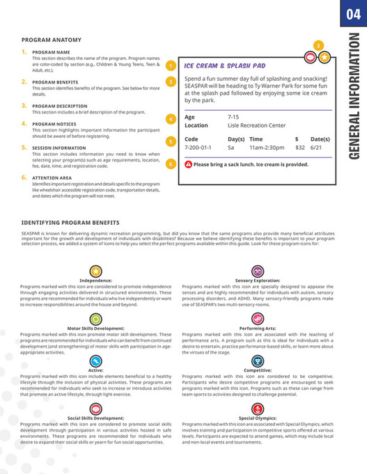 SEASPAR - SEASPAR 2025 Summer Program Guide - Page 4-5 - Created with ...