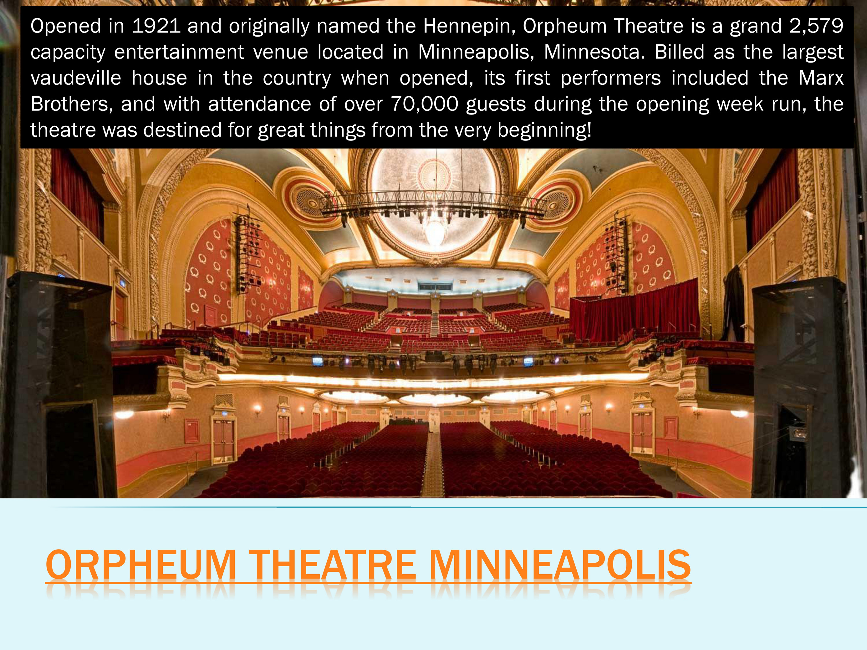 Orpheum Theatre Minneapolis 612 339