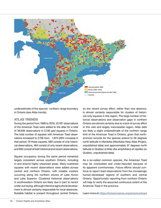 Ontario Reptile and Amphibian Atlas Publication - Page 34-35