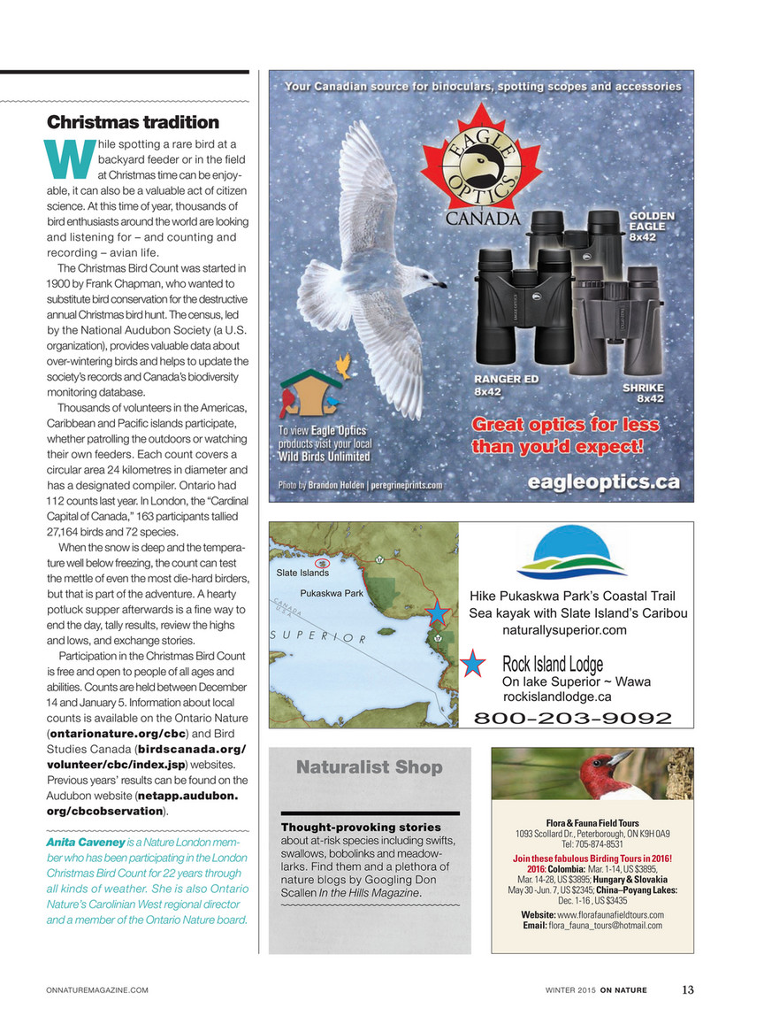 On Nature Magazine Winter 2015 Page 12 13
