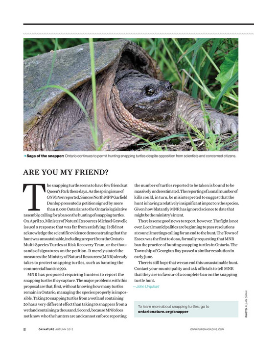 On Nature Magazine - Fall 2012 - Page 8-9