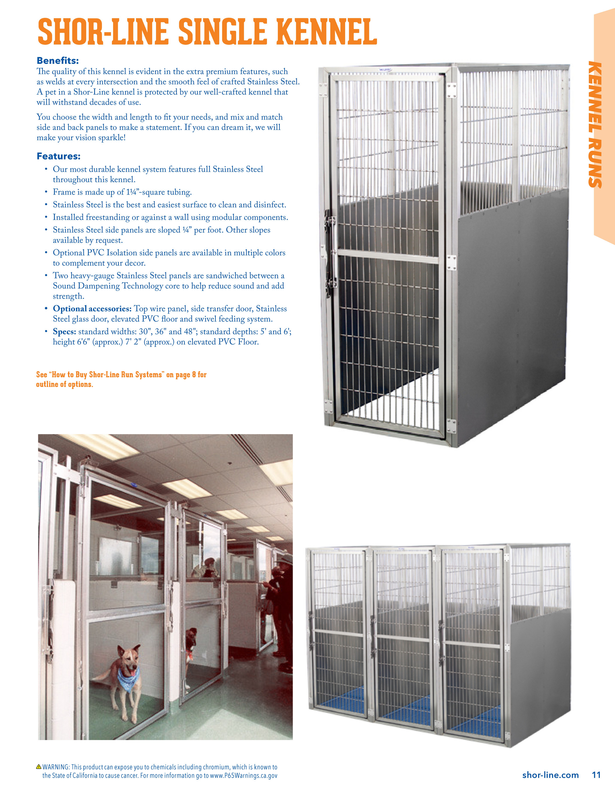 Shor line clearance kennels