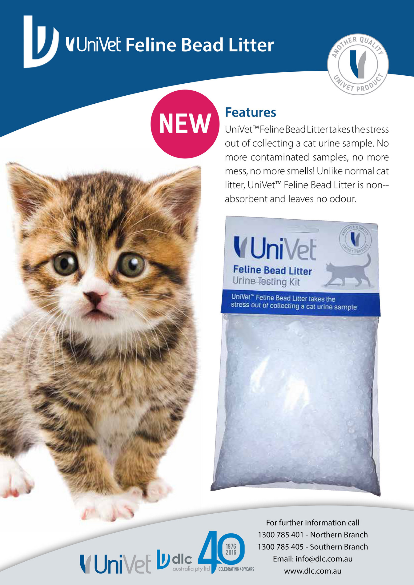 DLC Vet Pty Ltd UniVet Feline Bead Litter Page 2 Created with