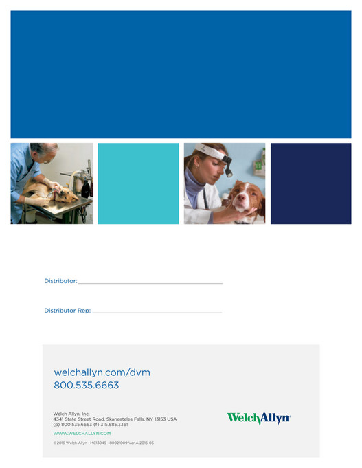 DLC Vet Pty Ltd Welch Allyn Veterinary Catalogue Page 32 Created