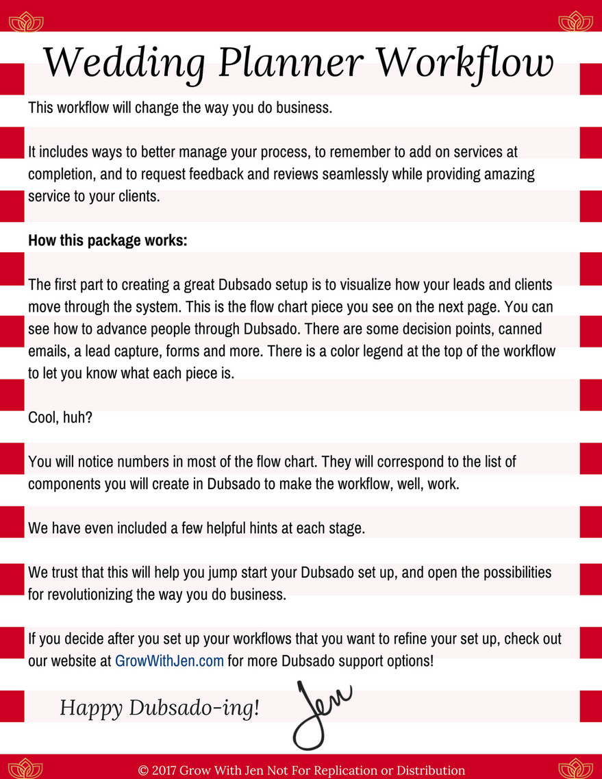 my publications dubsado workflow for wedding planners page 2
