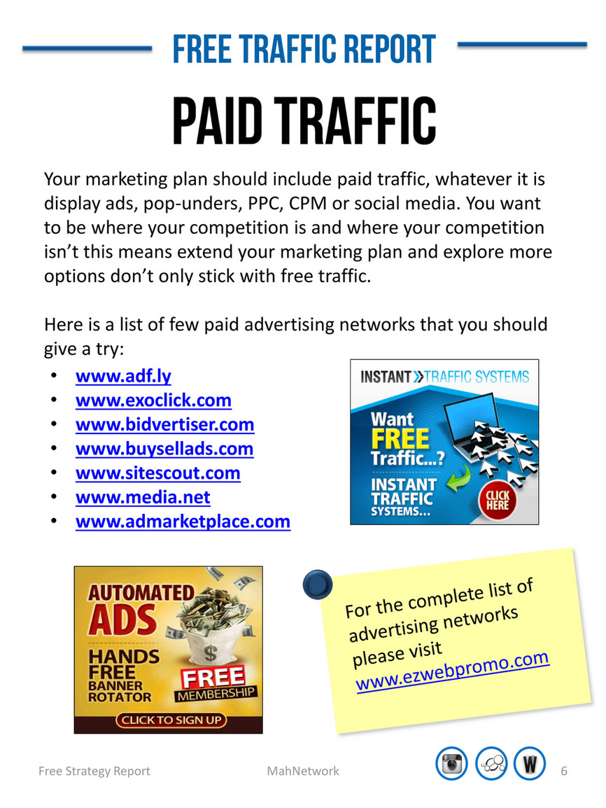 Free Traffic Strategies By Mahnetwork Page 7 Created With