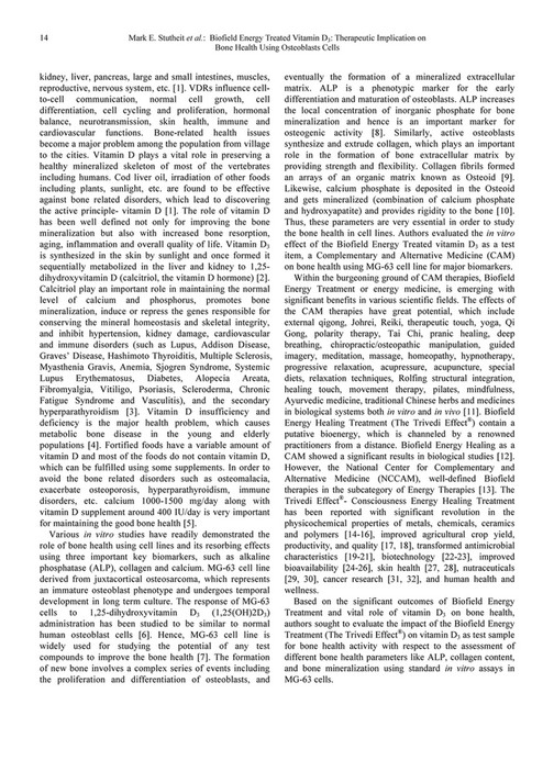 Biofield Energy Treated Vitamin D3: Therapeutic Implication on Bone ...