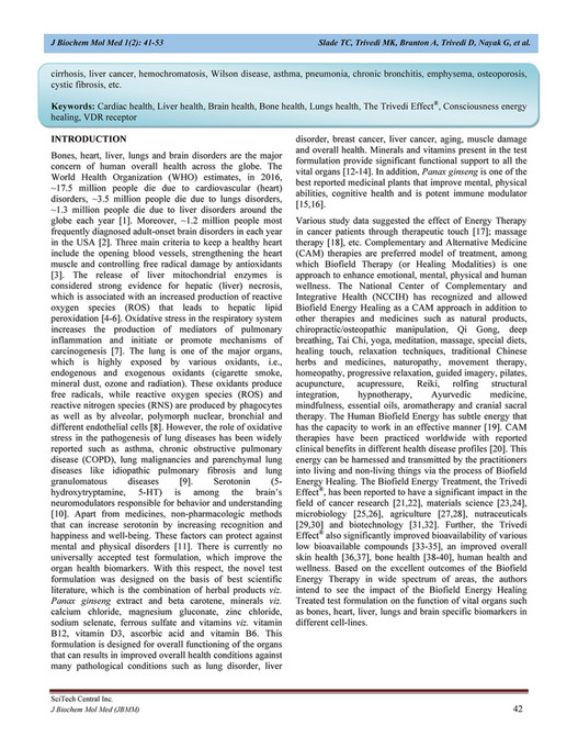 Protective Role of the Biofield Energy Treated Test Formulation on ...