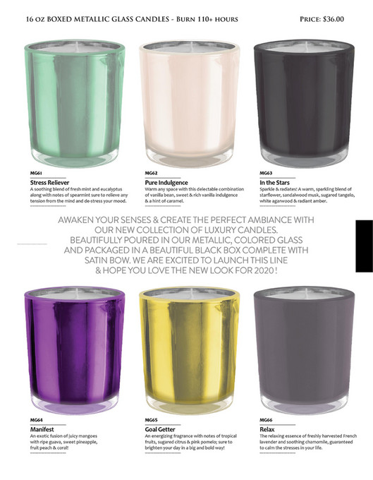 Glow Scented Candles GLOW catalog SPRINGSUMMER collection 2020