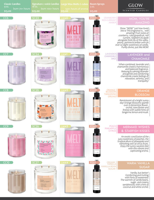 Glow Scented Calndles GLOW SpringSummer catalog 2024 Page 23