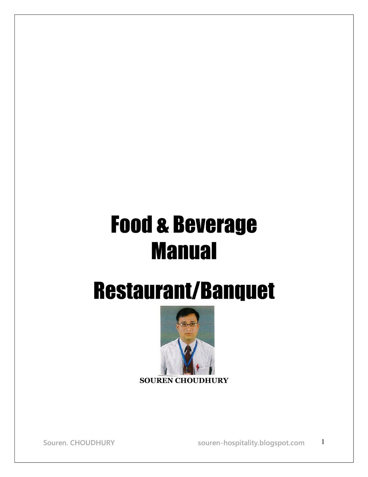 souren Food and Beverage Manual Page 1 Created with