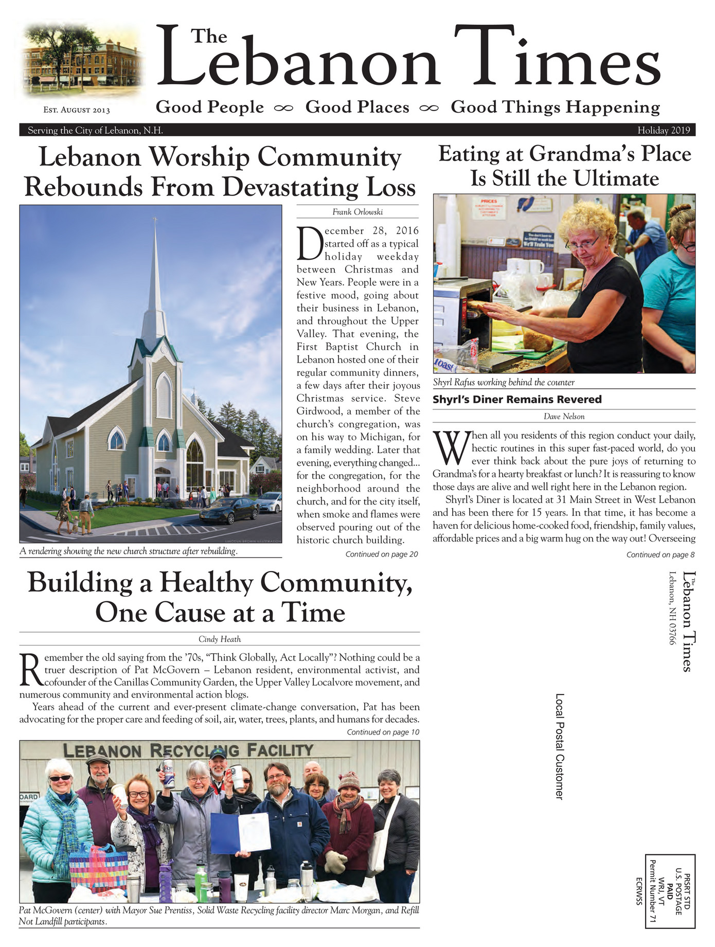 City of Lebanon Lebanon Times New Hampshire Page 1