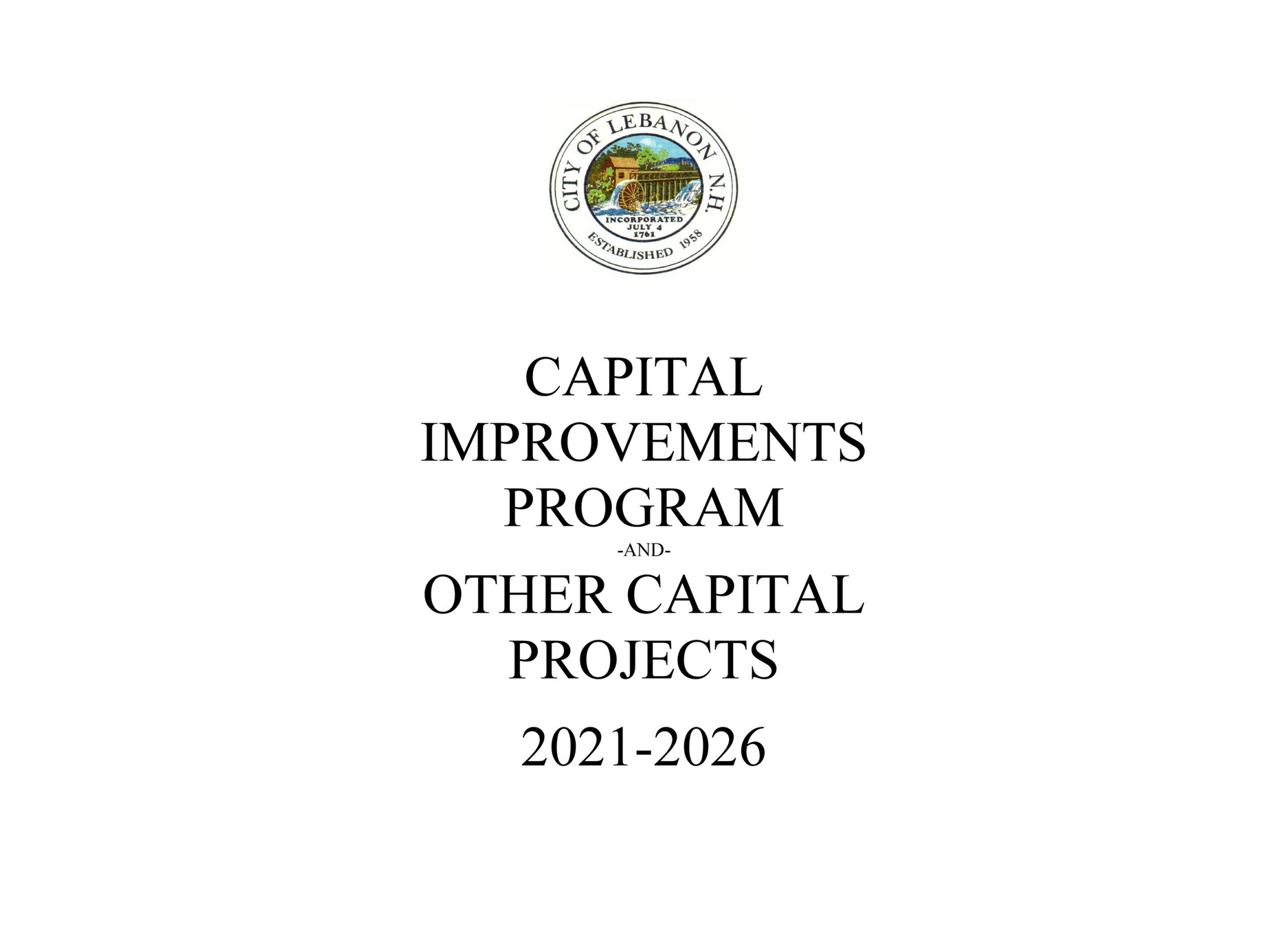 2021-2026 Capital Improvement Program - City of Lebanon, NH - Page 102