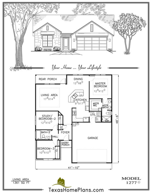 Texas Home Plans - Garden Homes, Casitas, & Duplexes - Page 40-41