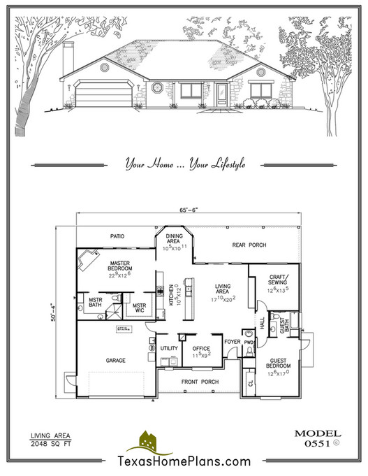 texas home plans - TEXAS TRADITIONAL- HOMES - Page 16-17