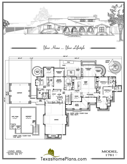 texas home plans - TEXAS TRADITIONAL- HOMES - Page 54-55