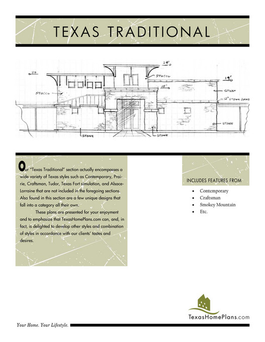 Tx. Plan Simulation texas home plans - TEXAS TRADITIONAL- HOMES - Page 4-5