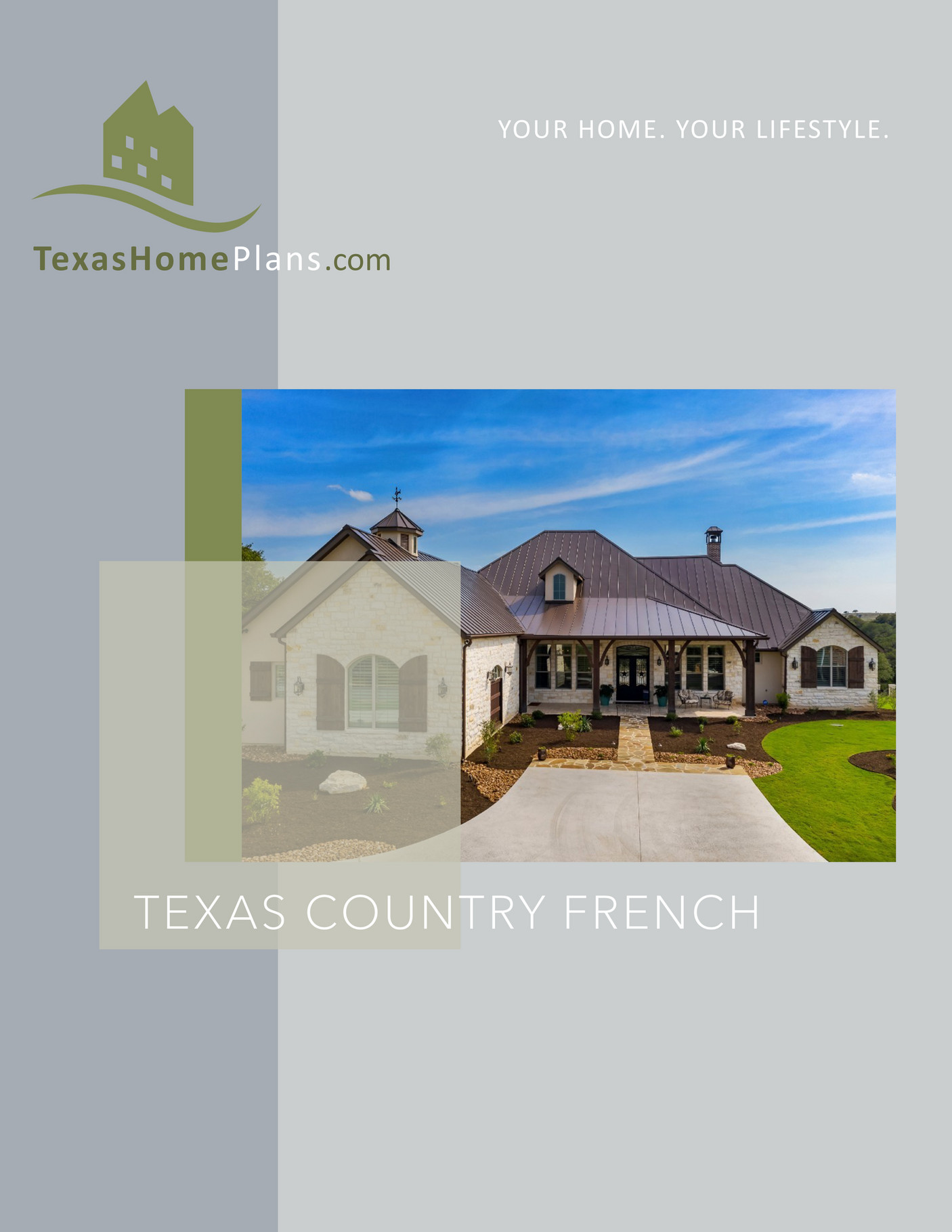 Image showcasing texas home plans - TEXAS COUNTRY FRENCH- HOMES - Page 44-45