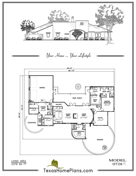 texas home plans - TEXAS CONTEMPORARY-HOMES - Page 4-5