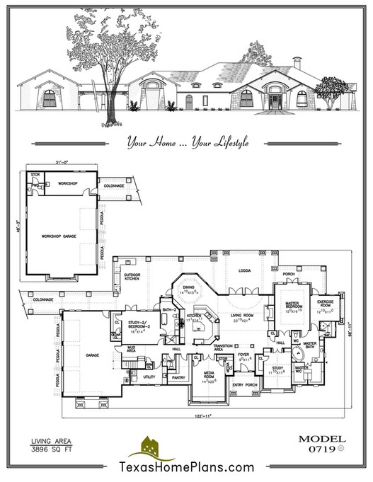 texas home plans - TEXAS CONTEMPORARY-HOMES - Page 4-5