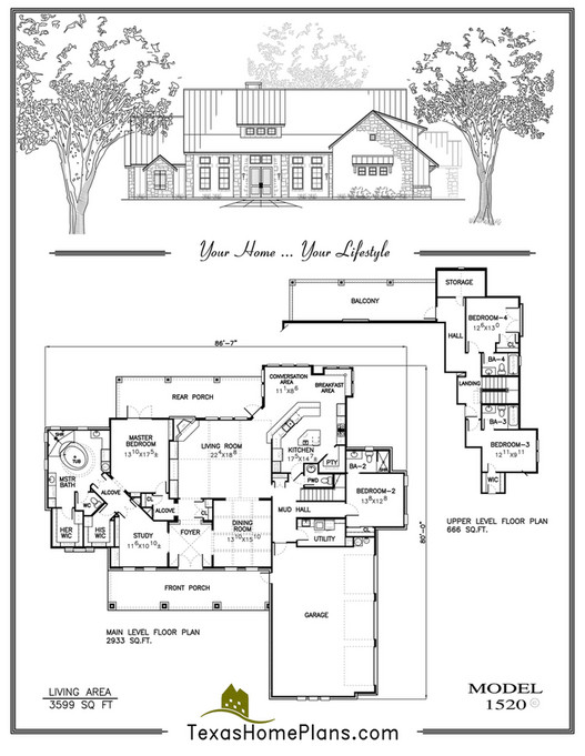 texas home plans - TEXAS FARM - HOMES - Page 152-153