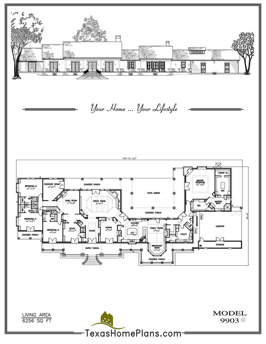 texas home plans - TEXAS RANCH- HOMES - Page 92-93