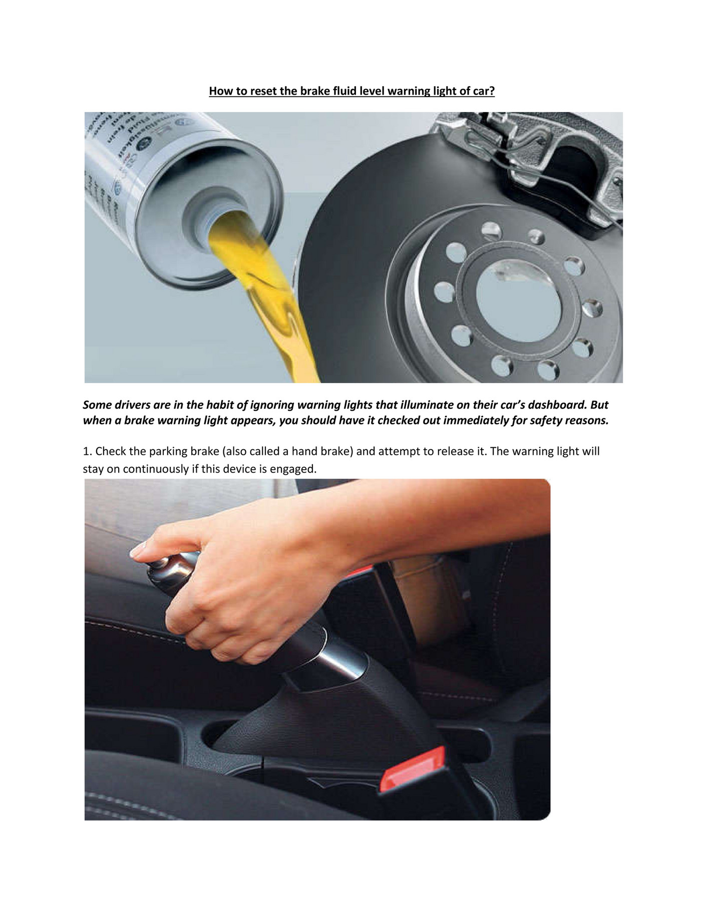 My publications Partsavatar Auto Parts, Canada How to reset the