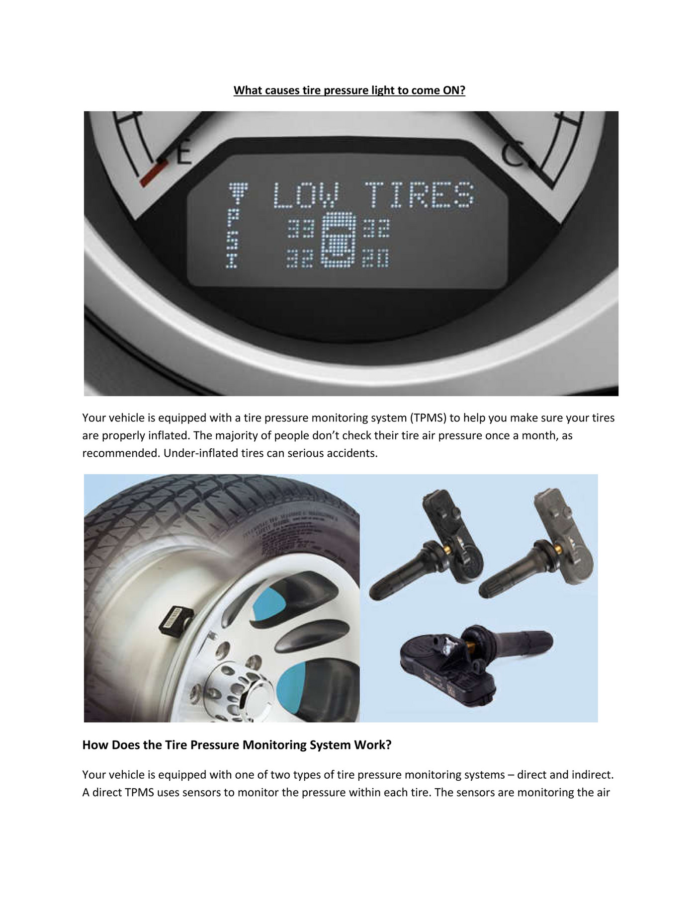 My Publications Partsavatar Canada What Causes Tire Pressure Light 