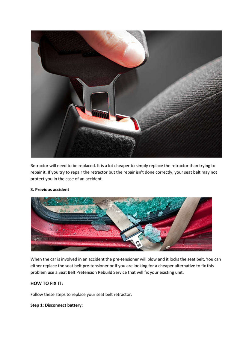How To Fix A Stuck Car Seat Belt Elcho Table