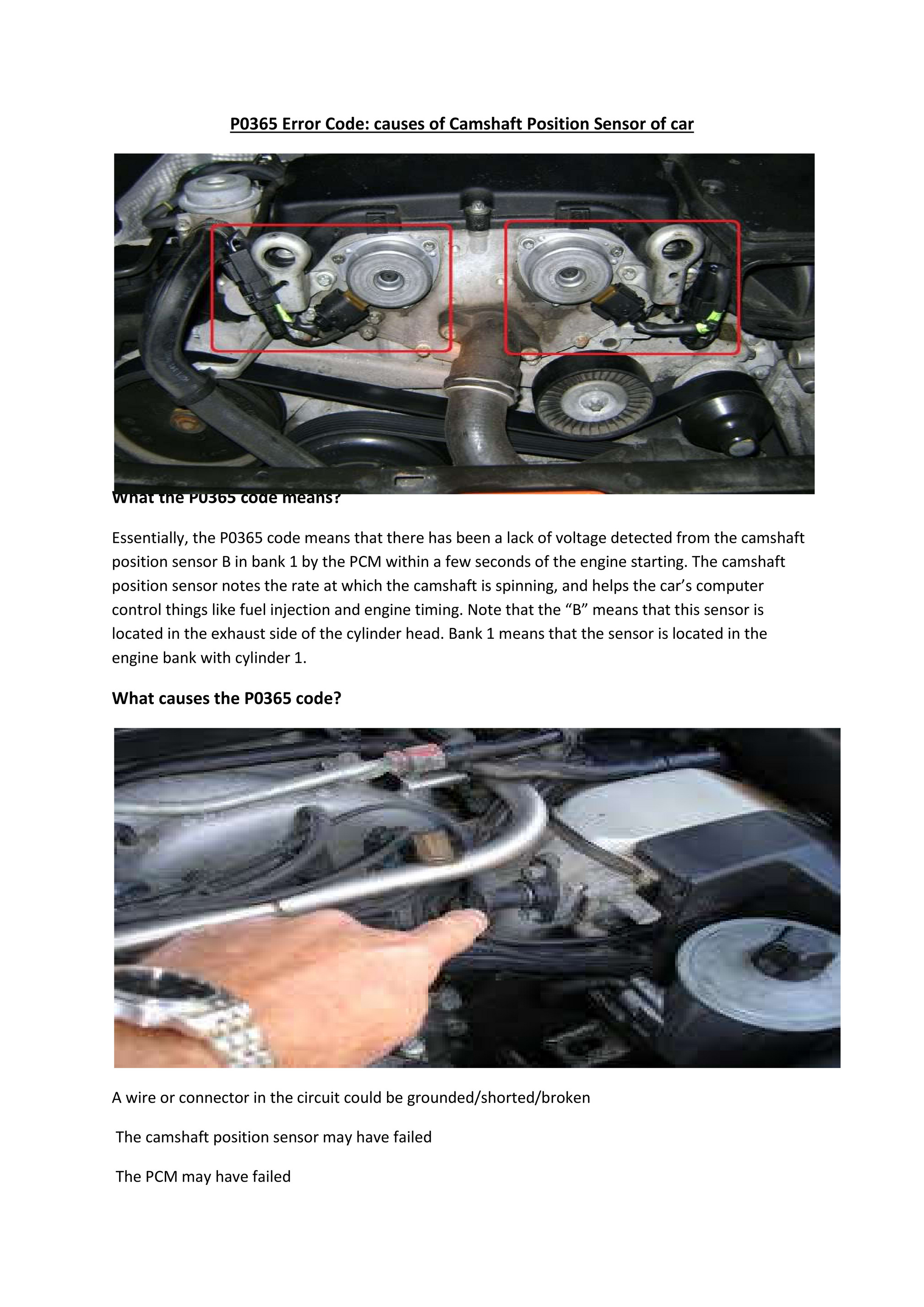 My publications Partsavatar Toronto P0365 error code causes of