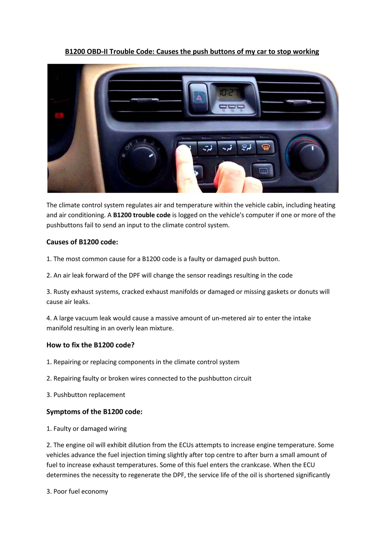 My Publications - Partsavatar.Ca-B1200 OBD-II Trouble Code Causes The ...