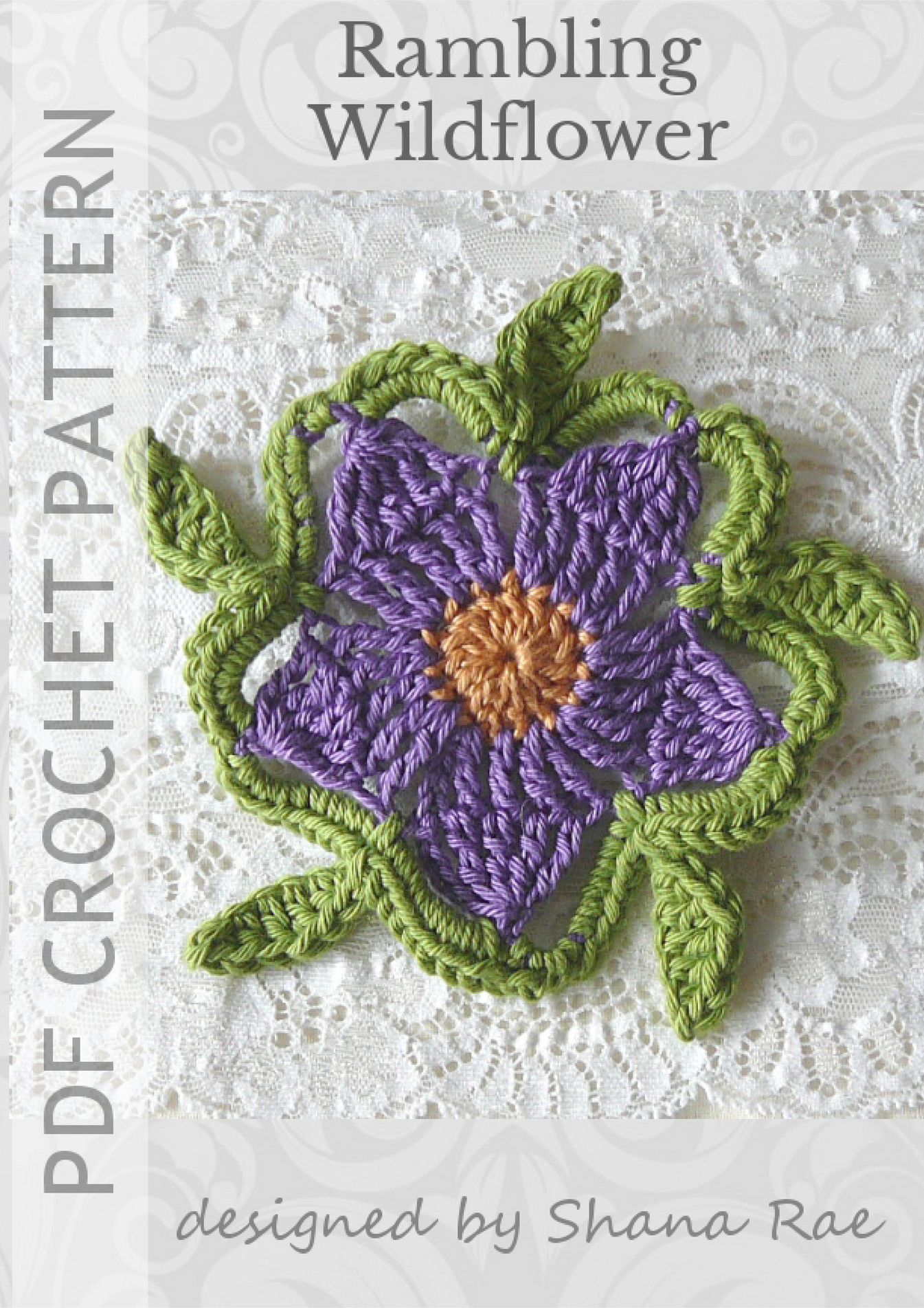 My publications Rambling Wildflower Crochet Pattern Page 1