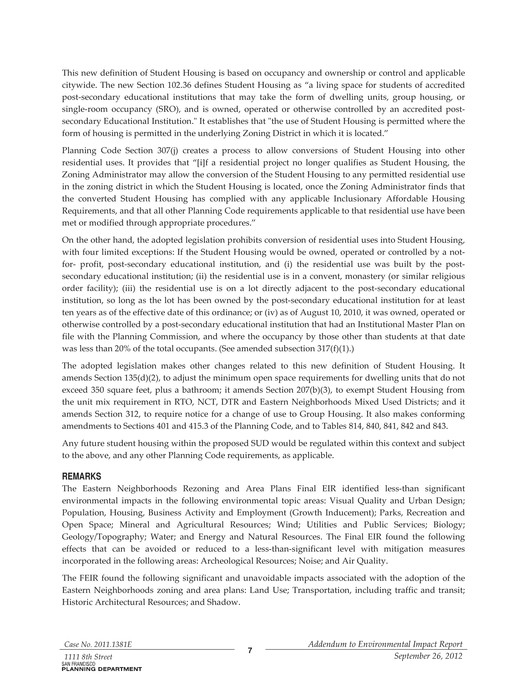 Cca Addendum CCA Addendum to Eastern Neighborhoods - Page 6-7 - Created with ...